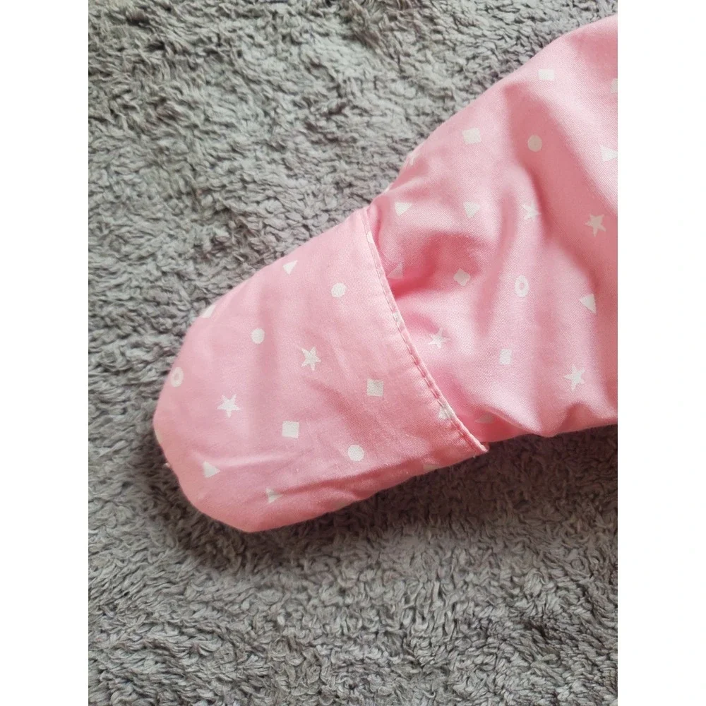 Vintage 90s Windy Trial Pink  Snow Suit Bib Baby Size 6-9M